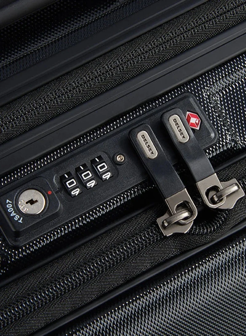 DELSEY Paris  Cruise 70 Cm Hardcase 4 Double Wheel Check-In Luggage Trolley Case - Black  | Best Price UAE